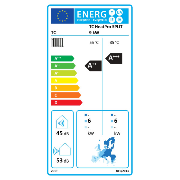 Pompă de căldură, split, TC HeatPro SPLIT 9 kW, 230 V, R32